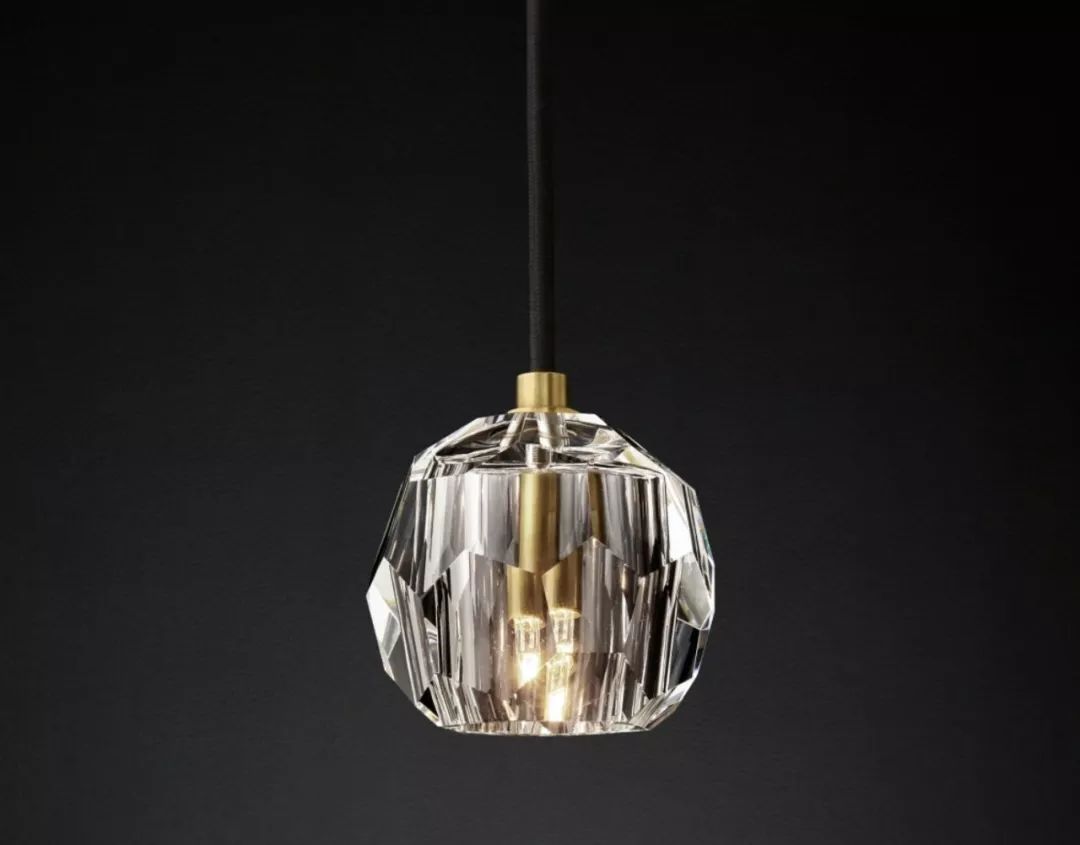 手工铜制水晶灯饰,水晶石手工灯