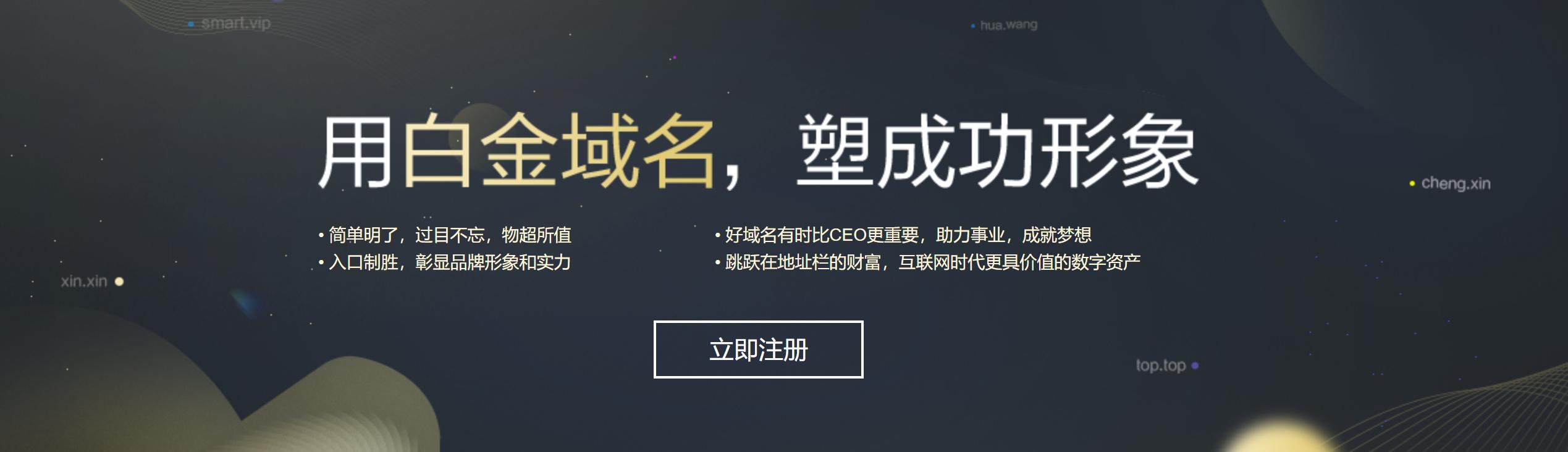 白金域名有哪些,什么是中文白金域名