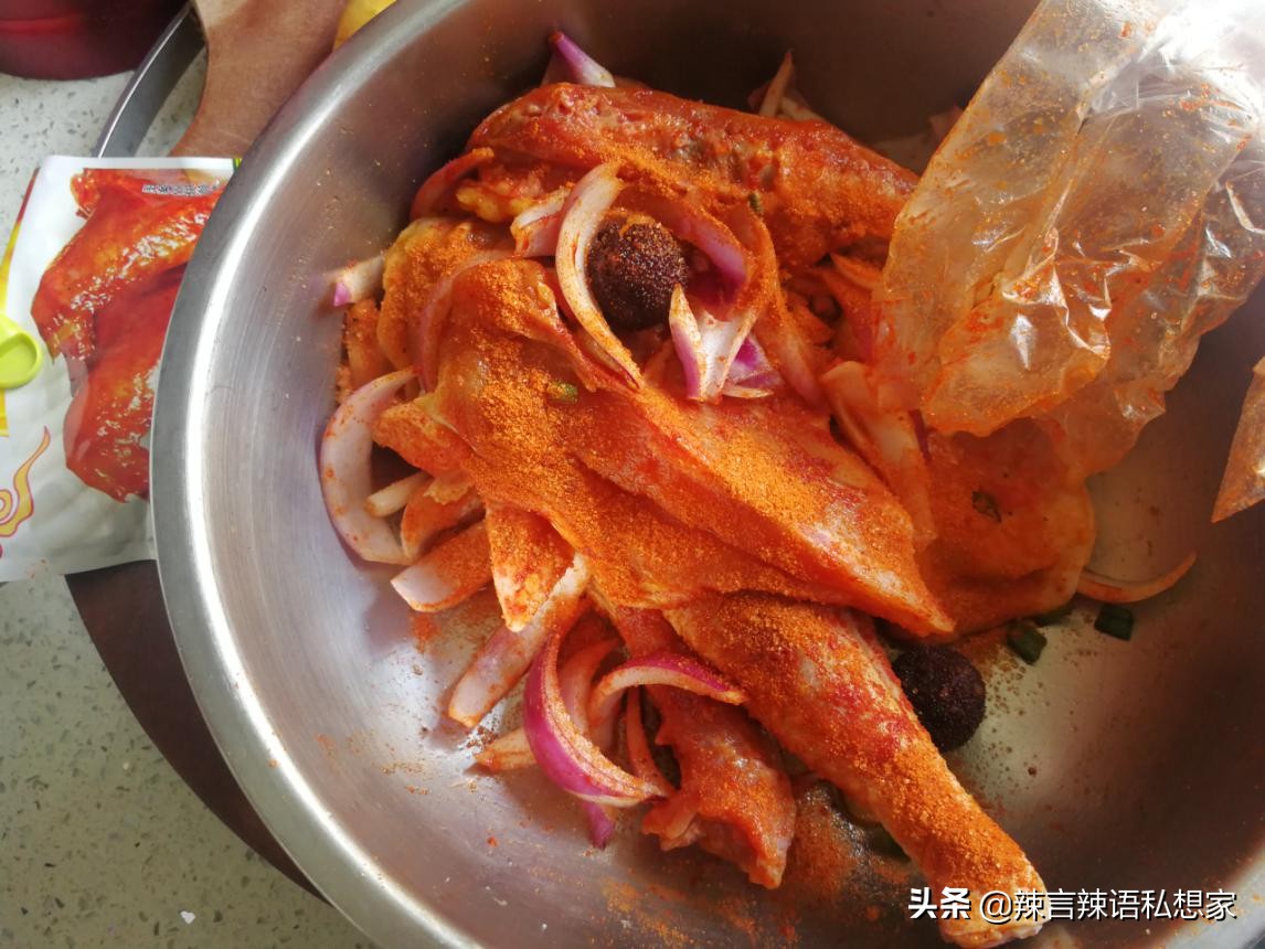 买包现成的料就能搞定一个菜，空气炸锅版奥尔良烤鸡，做法好简单