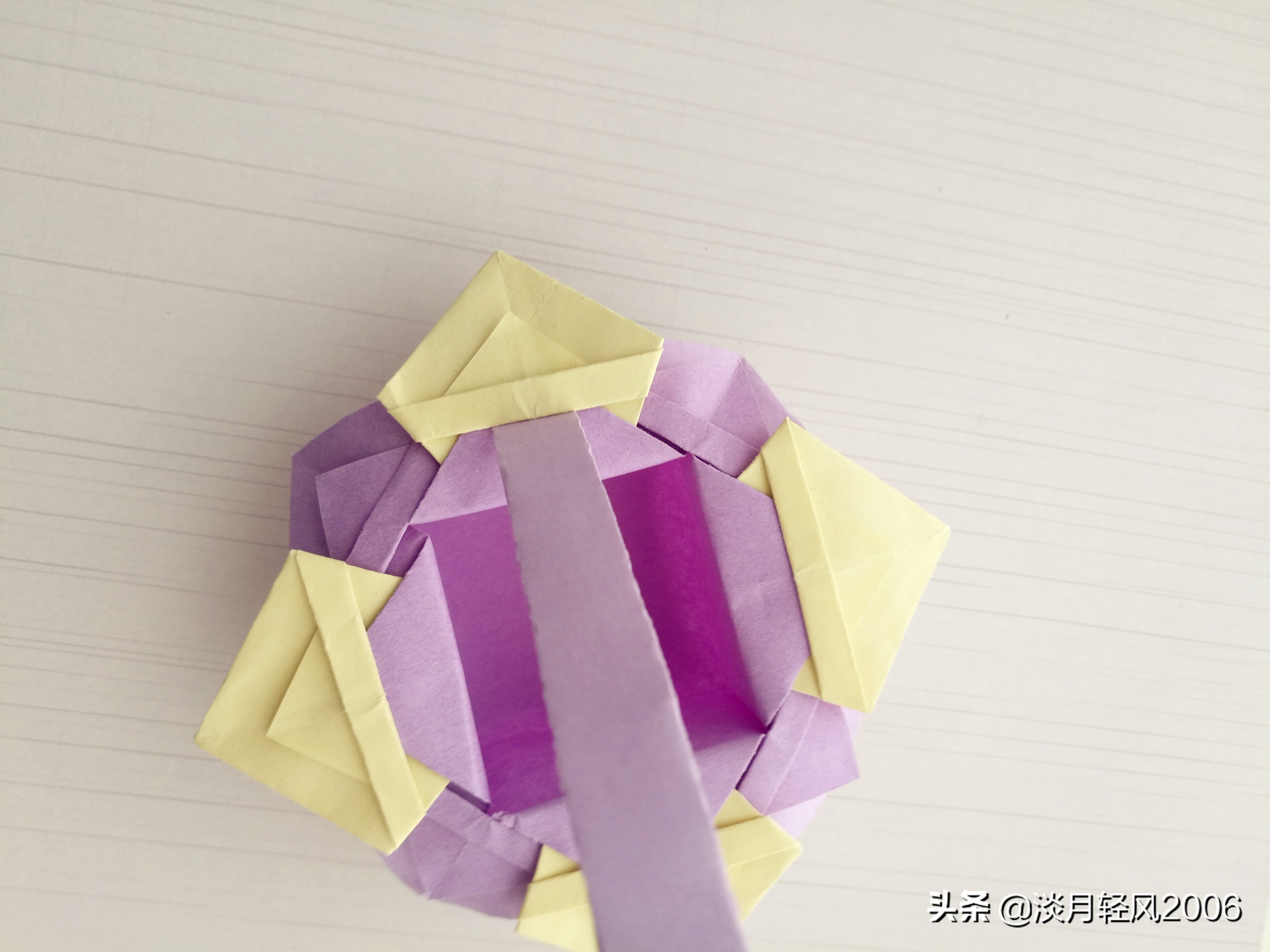 小花篮的折法手工,自制可爱的小花篮折纸