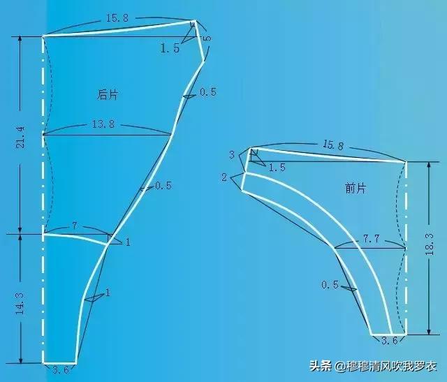 女裤原型结构制图步骤,男裤设计流程