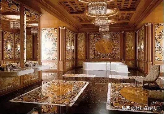 仿水刀和真水刀拼花的区别,设计师讲解水刀拼花效果