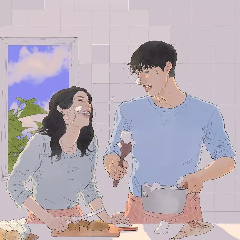 虐哭！韩国小伙用插画撩拨10万粉丝，网友：“这波狗粮”真酸啊