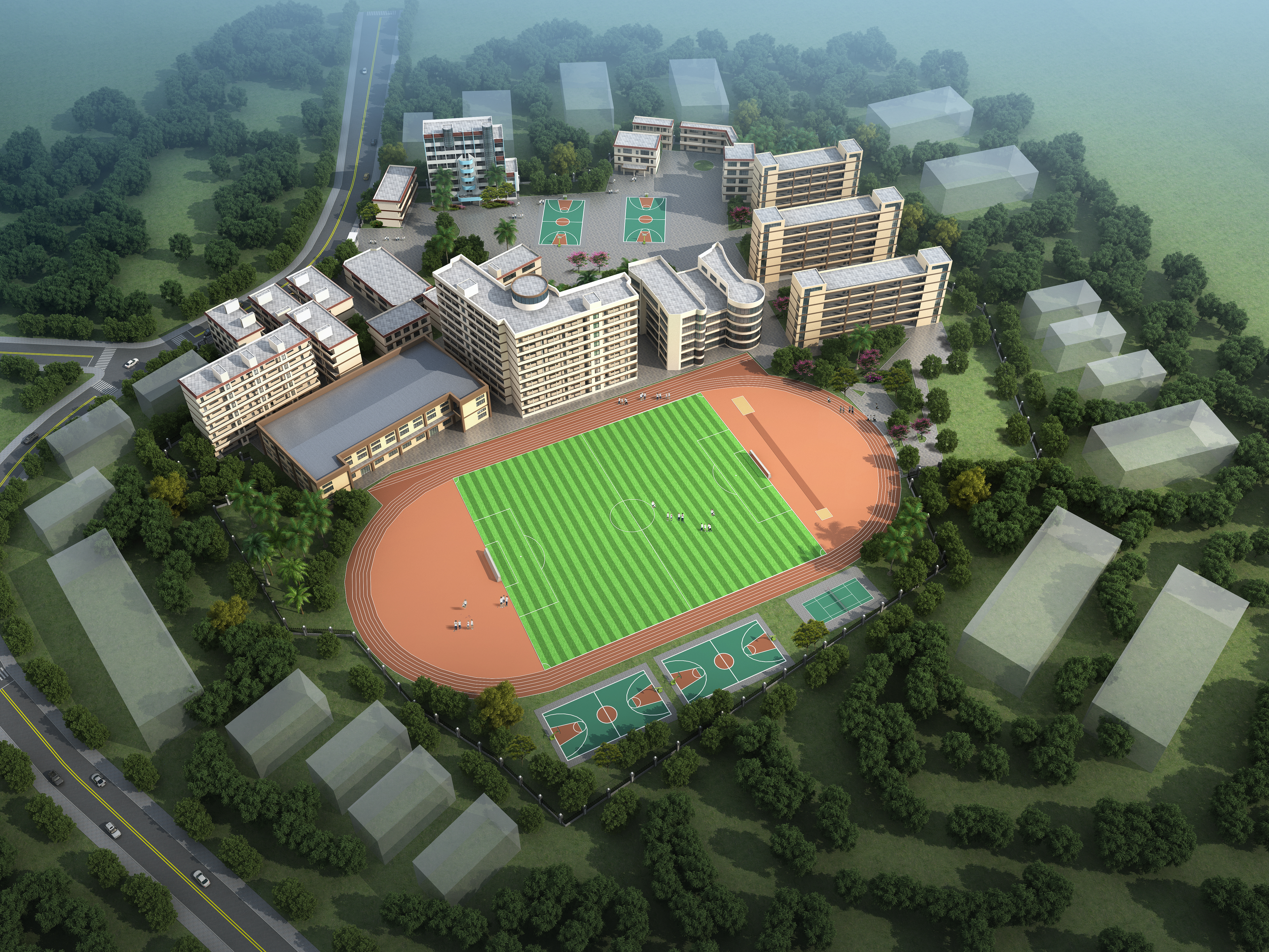 搬家迁新址万象更新,博罗中学搬校区