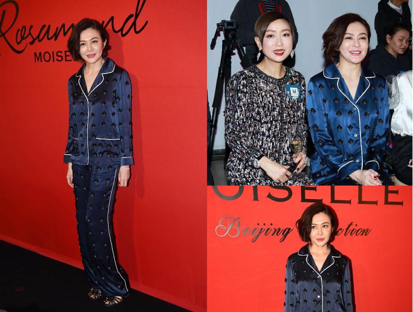 关之琳以往的穿搭也是很时尚的,关之琳穿印花裙美的张扬