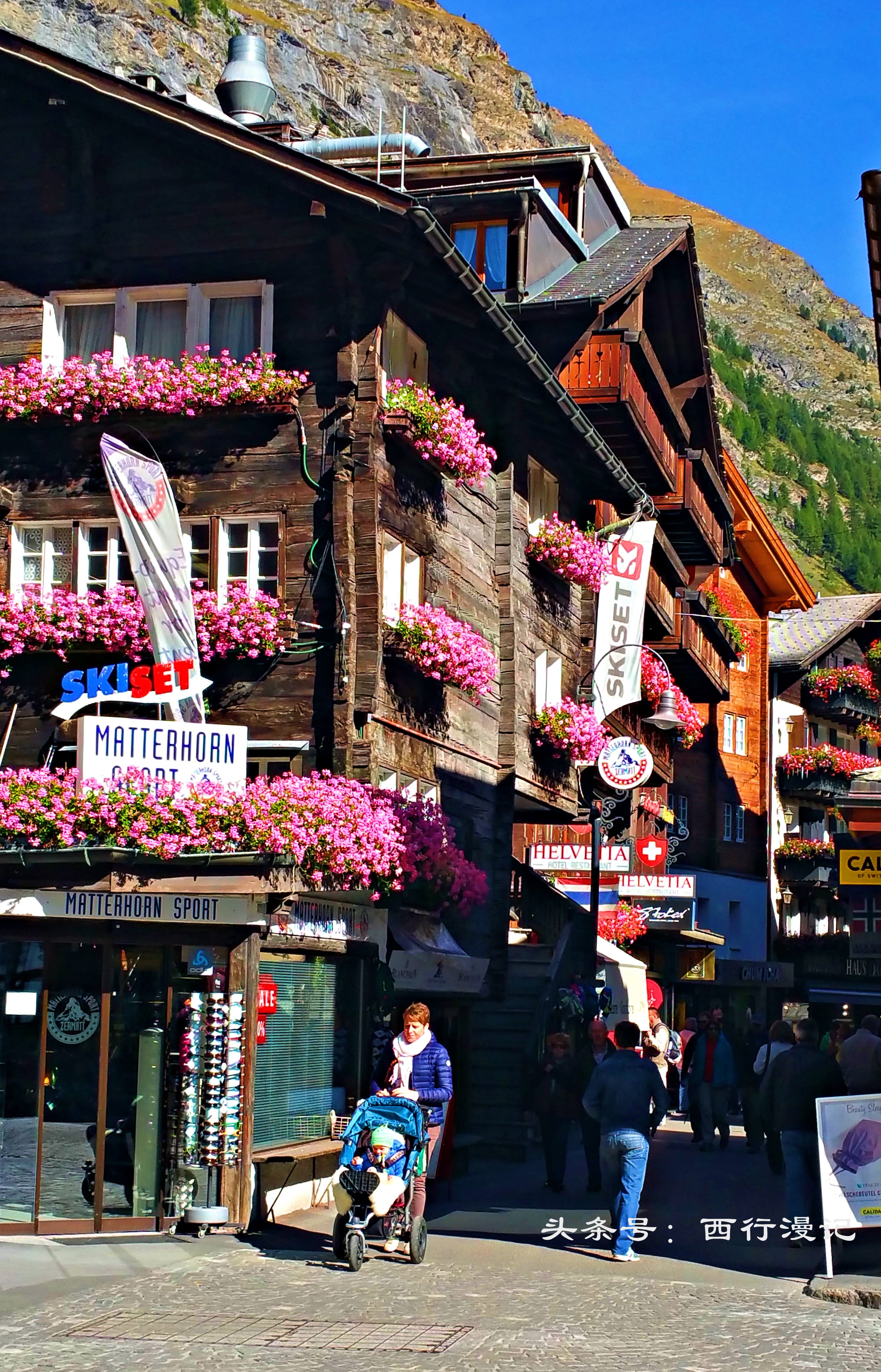 瑞士风景绝美的山,瑞士绝美的山村风光