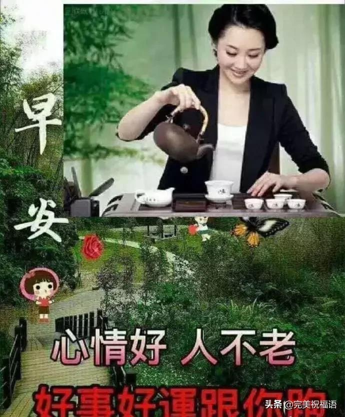 漂亮早上好问候动态鲜花图片带字,超暖心早上好问候祝福语唯美图片