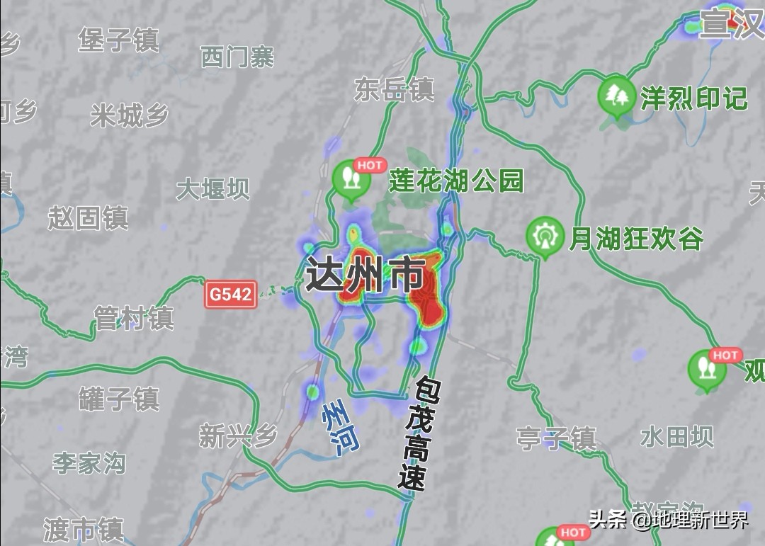 晚6点，四川18市3自治州热力图对比