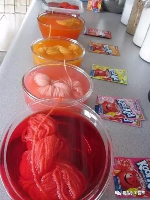 有趣的染色方法,毛线是怎么染的