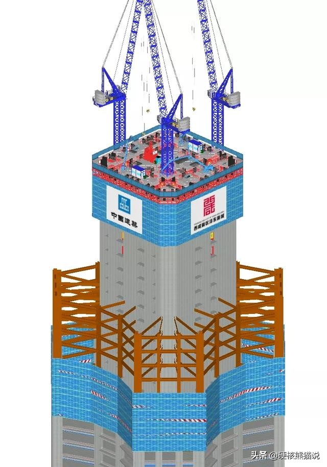 四天盖一层中国首创空中造楼机,中国独创空中造楼机