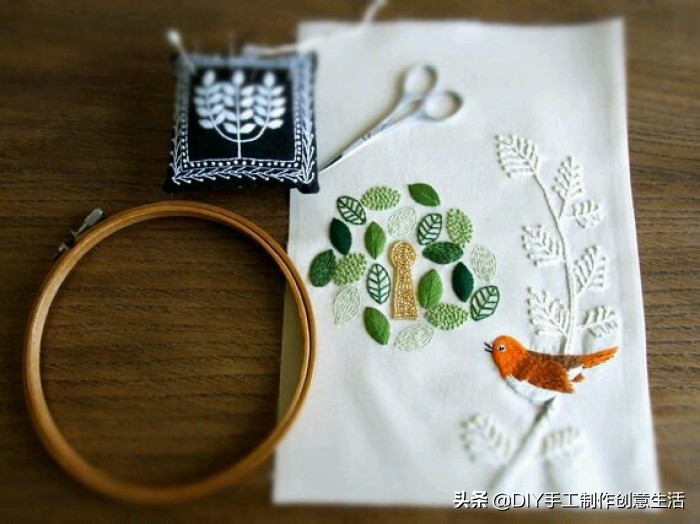 刺绣一针一线,基础的刺绣方法很适合新手学习哦