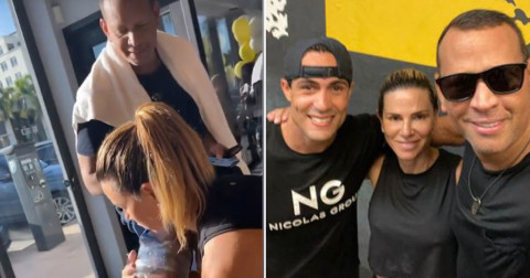 亲密热吻!好莱坞男神和电臀天后分手17年,复合1月超激情