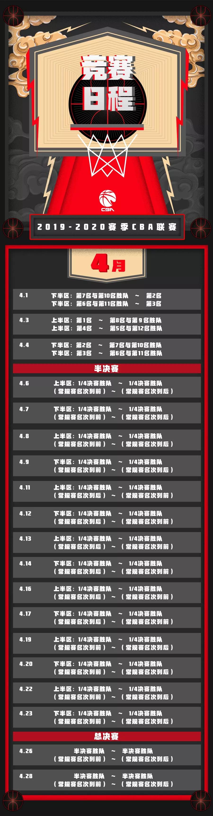 2019-2020cba赛程表,2019-2020cba常规赛广东队赛程表