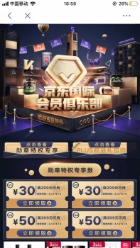 京东国际五周年礼物多少钱,京东限量神券