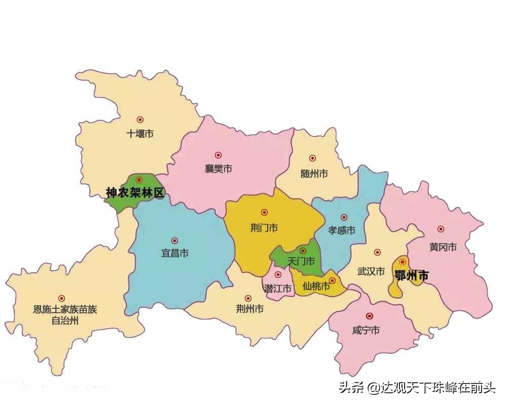 湖北省行政区划地图,湖北省铁路地图全图