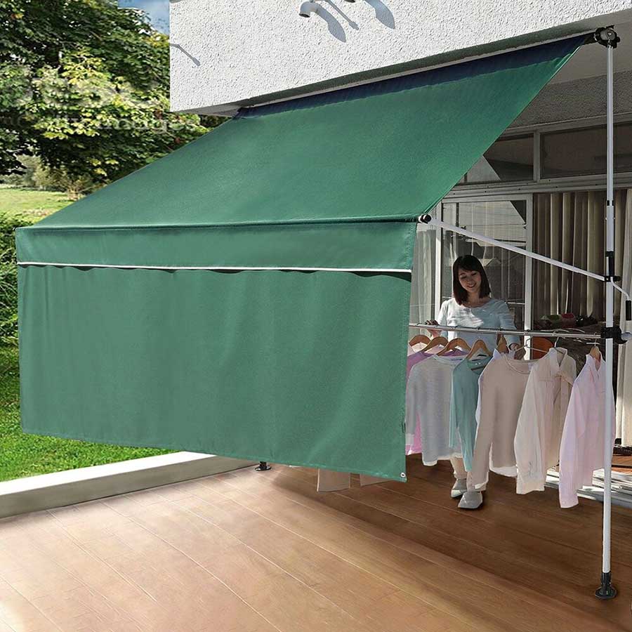 日式小型阳台晾衣,阳台晾衣简单又实用