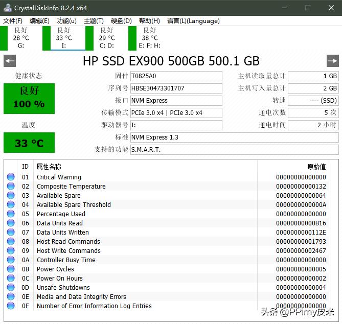 惠普ex900固态硬盘m.2测评,hpssdex9001tb固态硬盘跑分