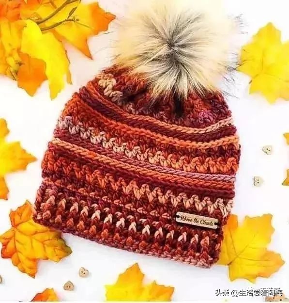 毛线编织有帽沿的冬帽,最新款毛线帽子编织教程日系帽