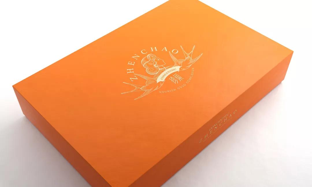 兔年元素的燕窝包装盒展开图,好看的燕窝包装设计