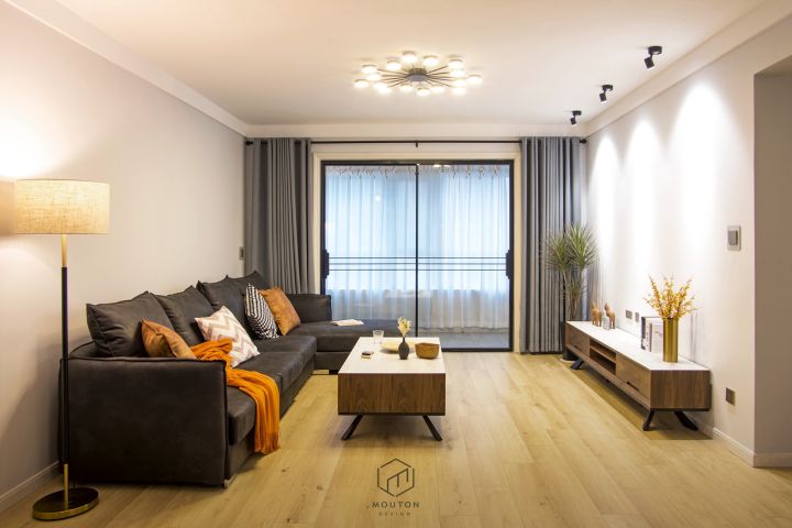 如熙高端定制,140平三室两厅两卫装修意式轻奢风