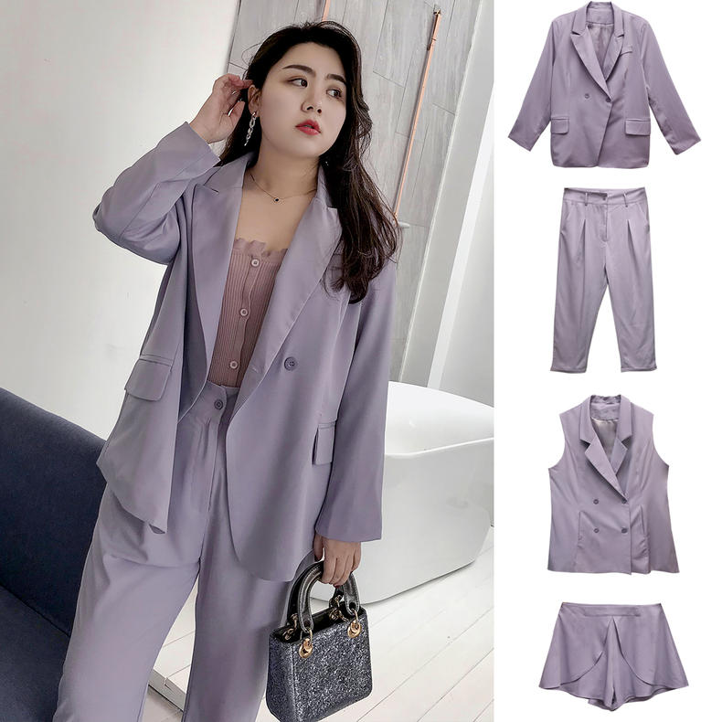 大码胖mm显瘦西装外套薄款,大码胖mm搭配西装外套