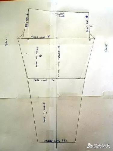 裤子裁剪图上的尺寸,裤子裁剪图画法视频
