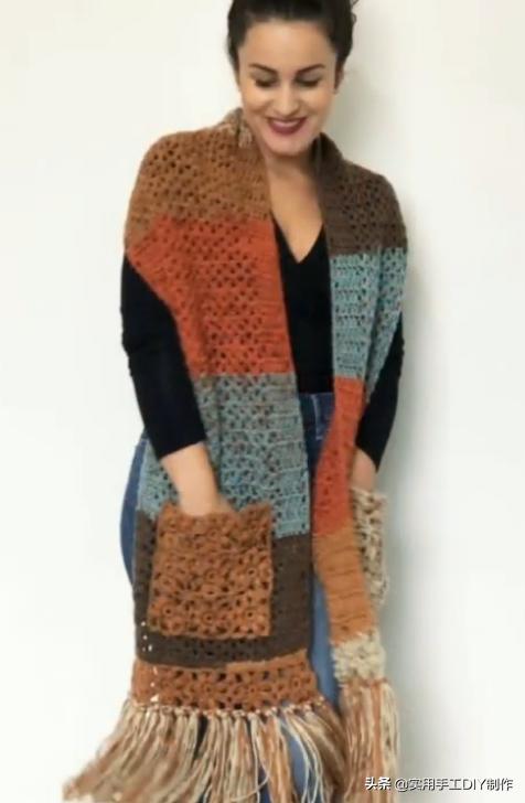针织围巾新款图片大全,最新款围巾百搭又洋气针织