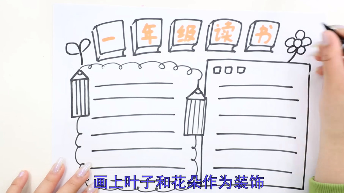 一年级读书推荐卡手抄报,读书手抄报二年级一等奖