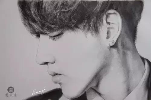 明星素描图片大全大图,画明星素描视频教程