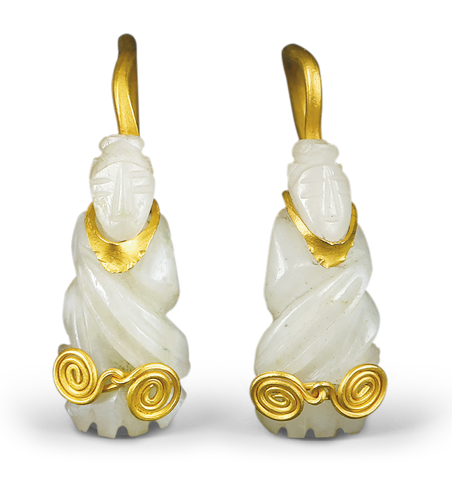 滕州博物馆里文物,玉石古器收藏馆