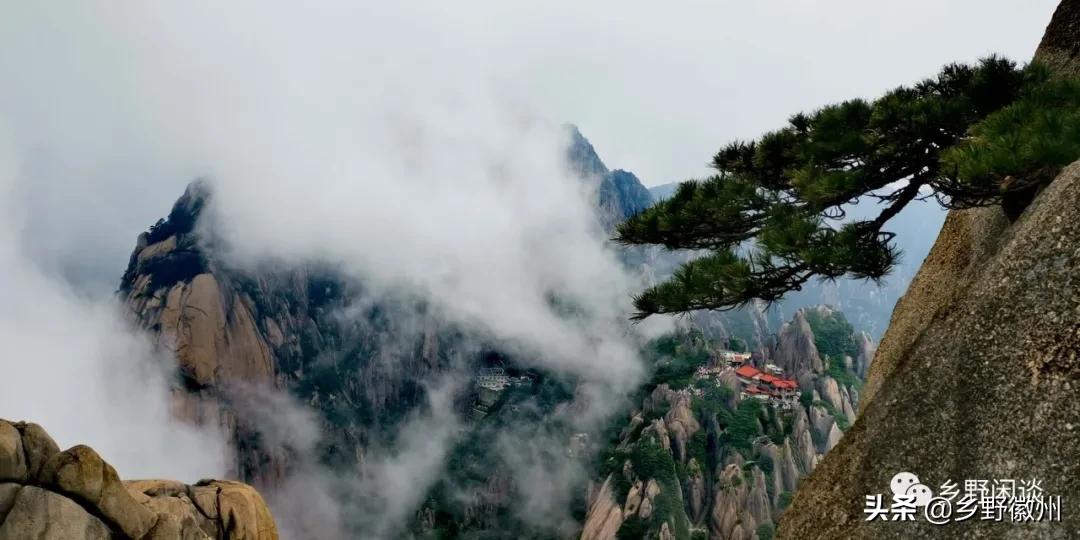 黄山最险道一线天,黄山绝壁天梯