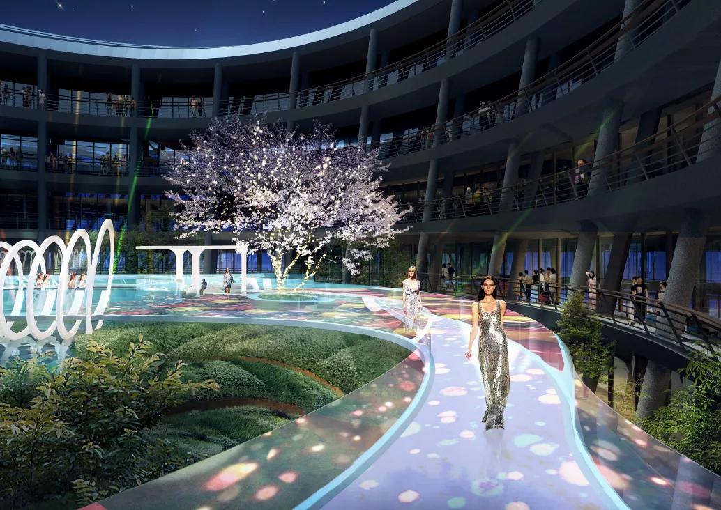 太平鸟时尚中心景观设计,自由的鸟巢