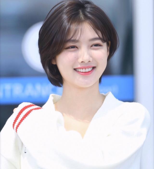 金裕贞短发圆脸,金裕贞短发发型适合圆脸吗