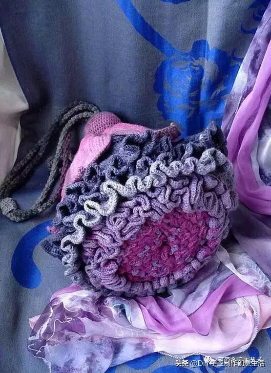 厉害了，极美爱尔兰钩花包包，看了这个才是真服气