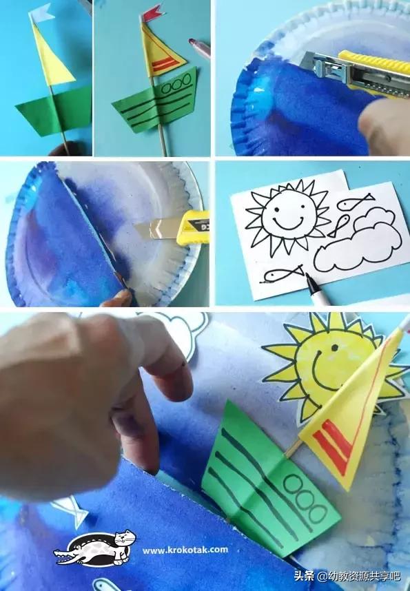 幼儿大班手工创意植物,幼儿园手工纸盘创意设计