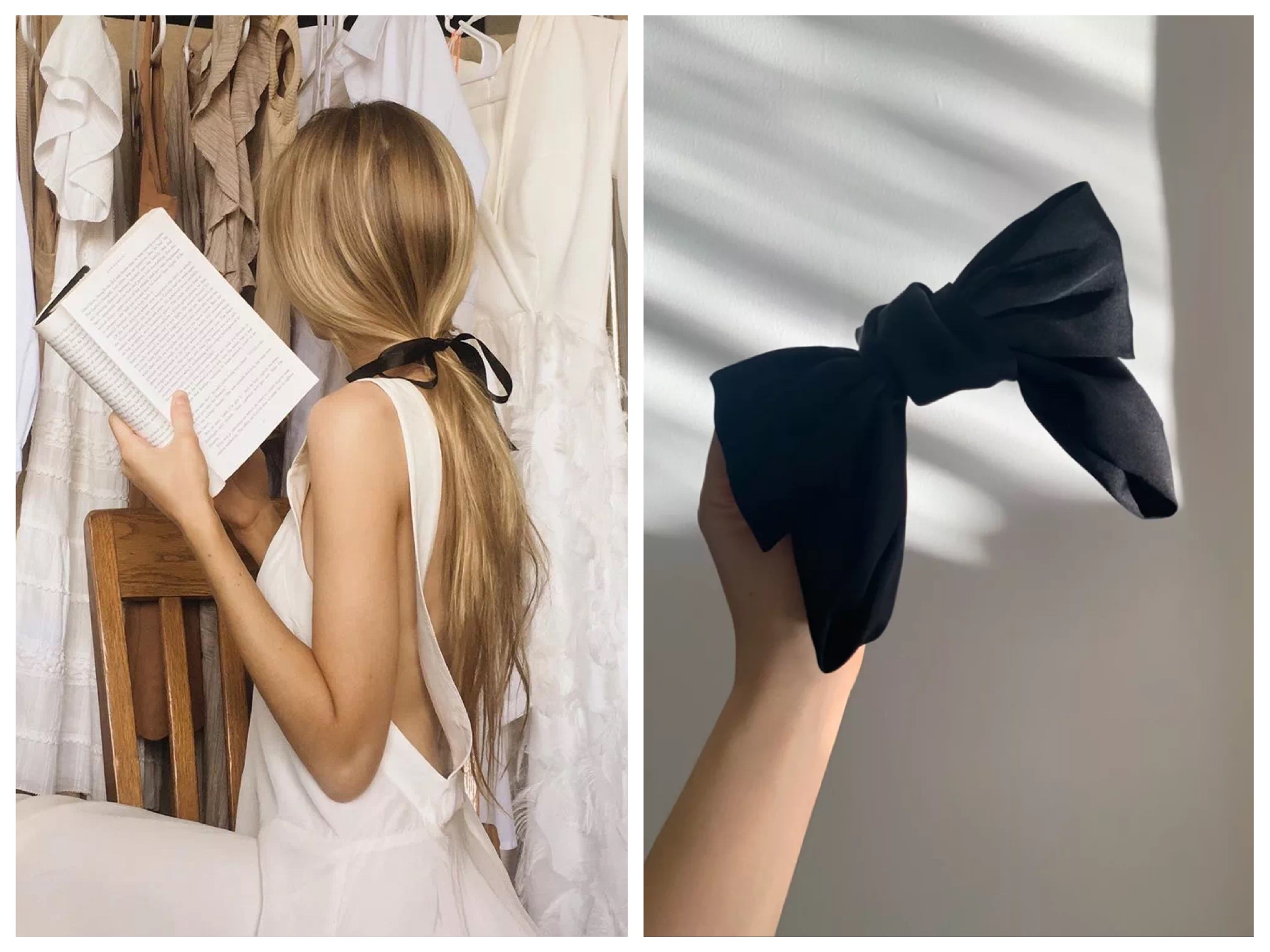 蝴蝶结发饰复古风,时尚百搭复古蝴蝶结