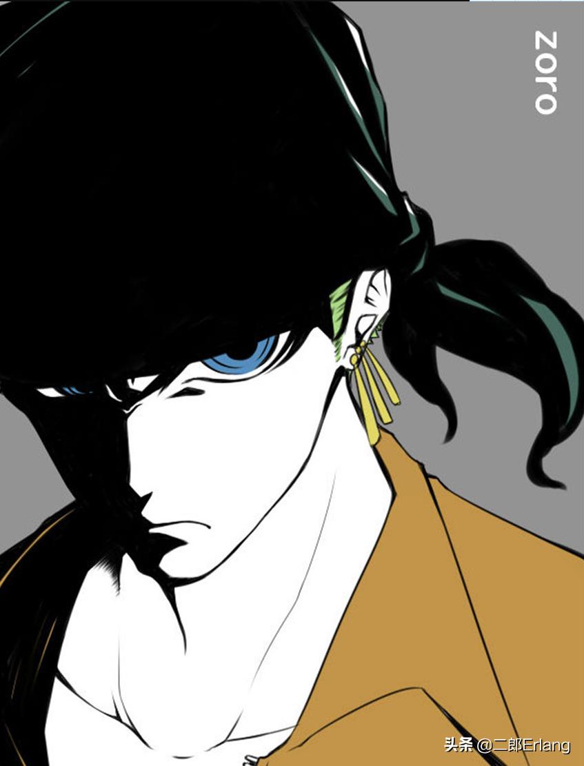 超帅的索隆动漫,动漫男角色总人气排名索隆