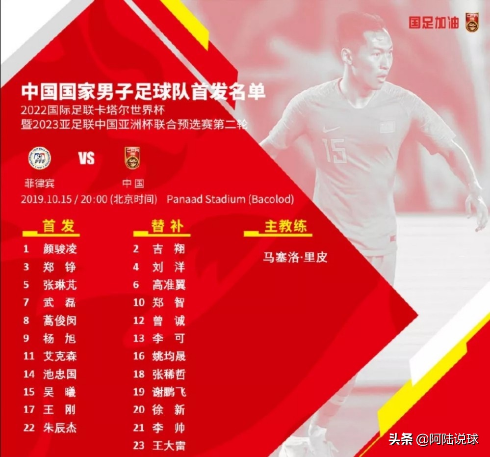 国足0:0菲律宾完整版,国足0比1负泰国韦世豪