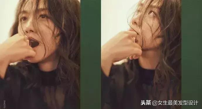 齐肩港风慵懒卷发长发,慵懒复古风卷发胖子女