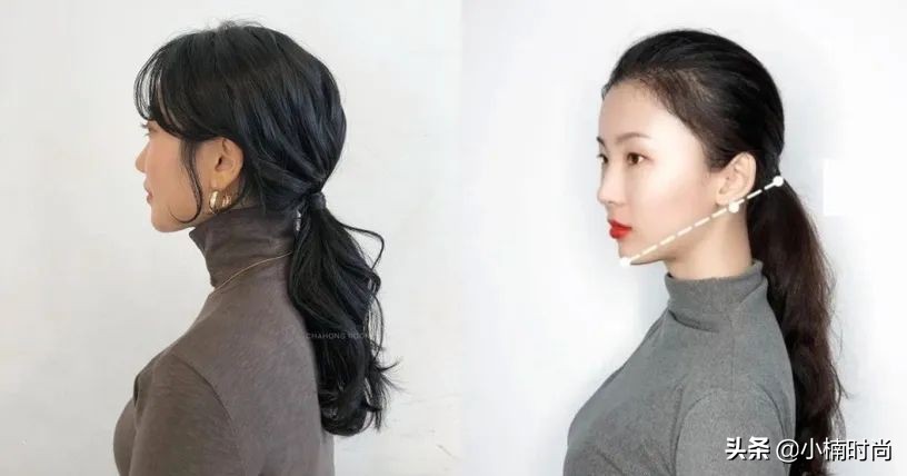 发型编发教程圆脸不要小皮筋,圆脸方脸怎么扎高马尾好看