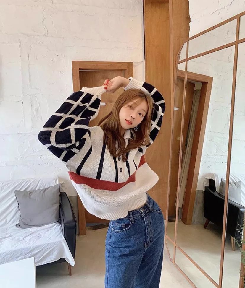 奶奶衫直筒裤搭配图,奶奶衫最洋气的搭配