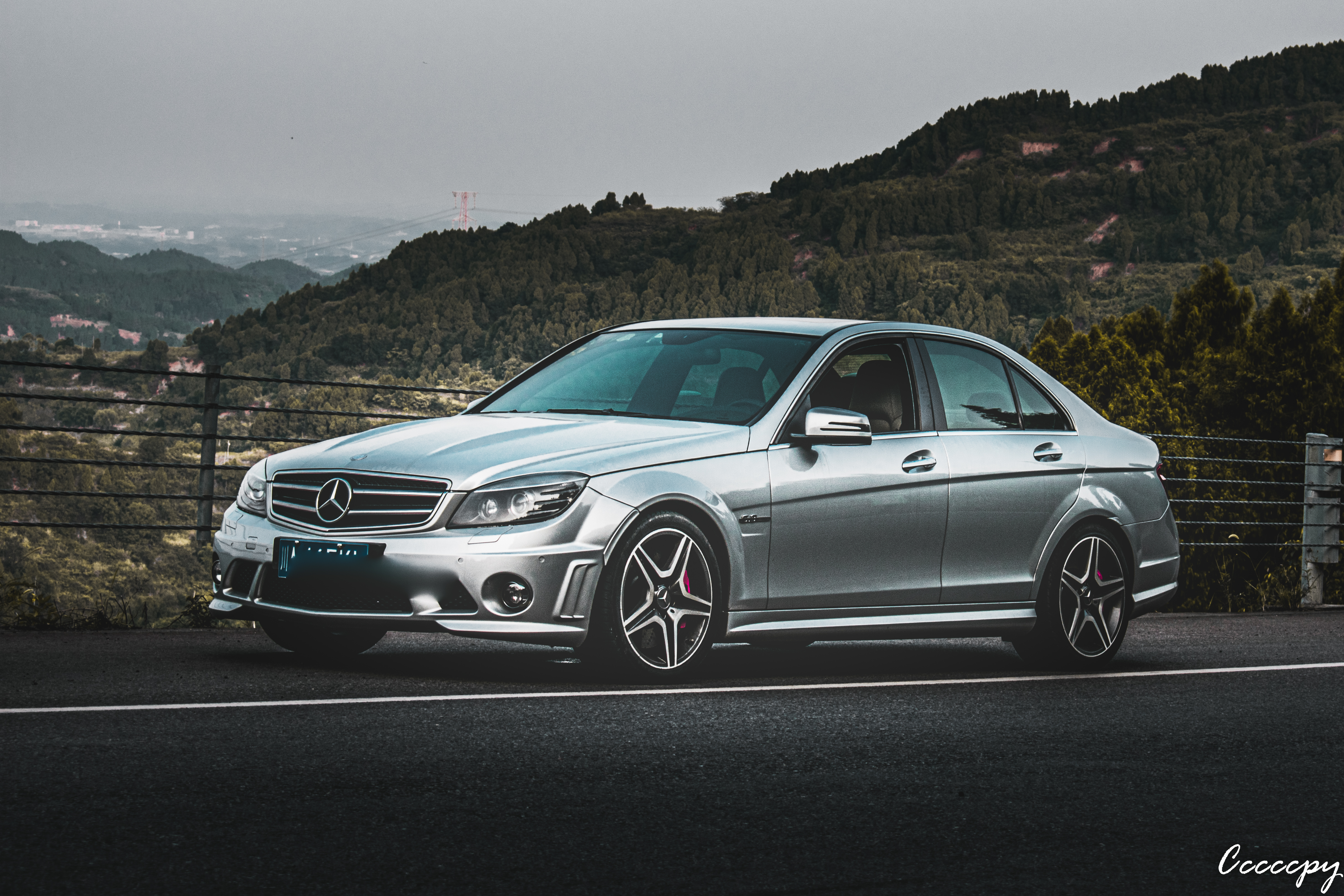 奔驰amgc63双门走街声浪,38号试驾奔驰c63amg