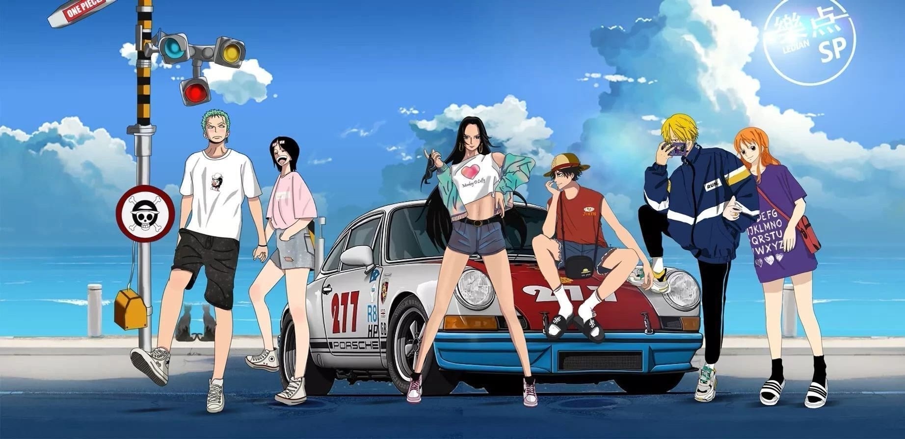 海贼王的人物穿上潮流的衣服照片,海贼王霸气同款衣服