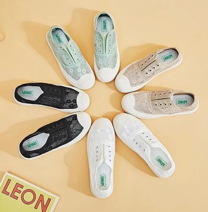 蕾丝小雏菊懒人鞋，穿上比高跟鞋还好看