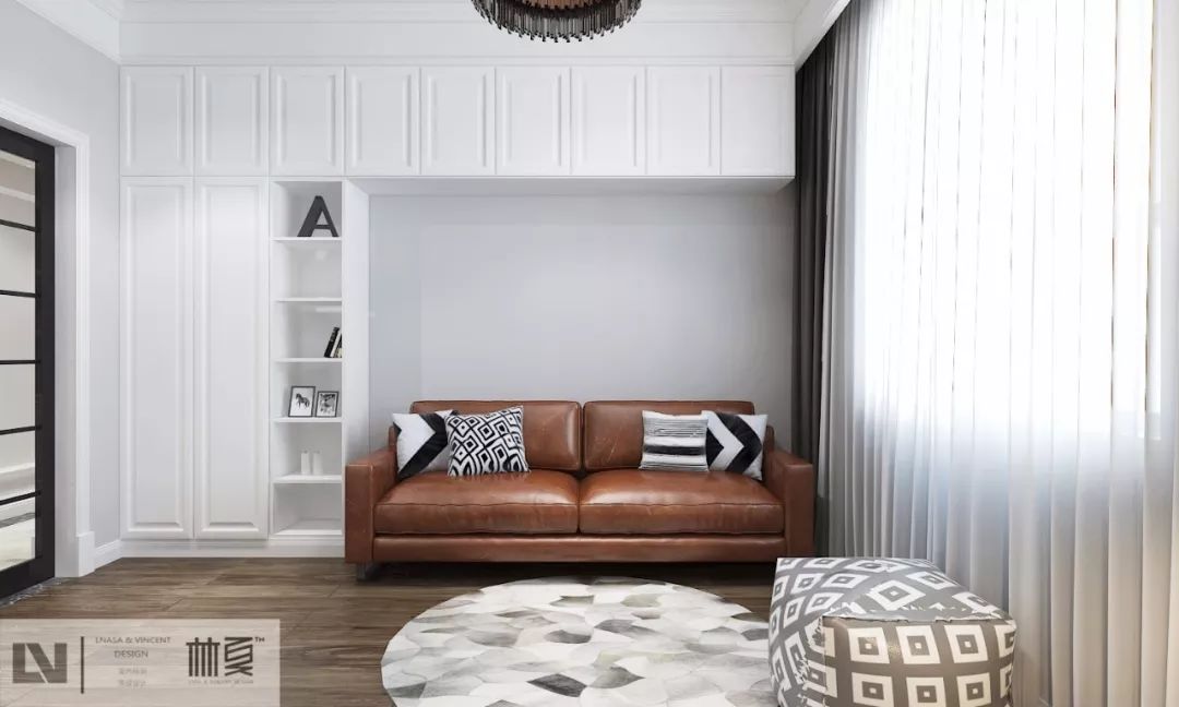 200平方新中式风格,秦皇半岛挑空联排别墅