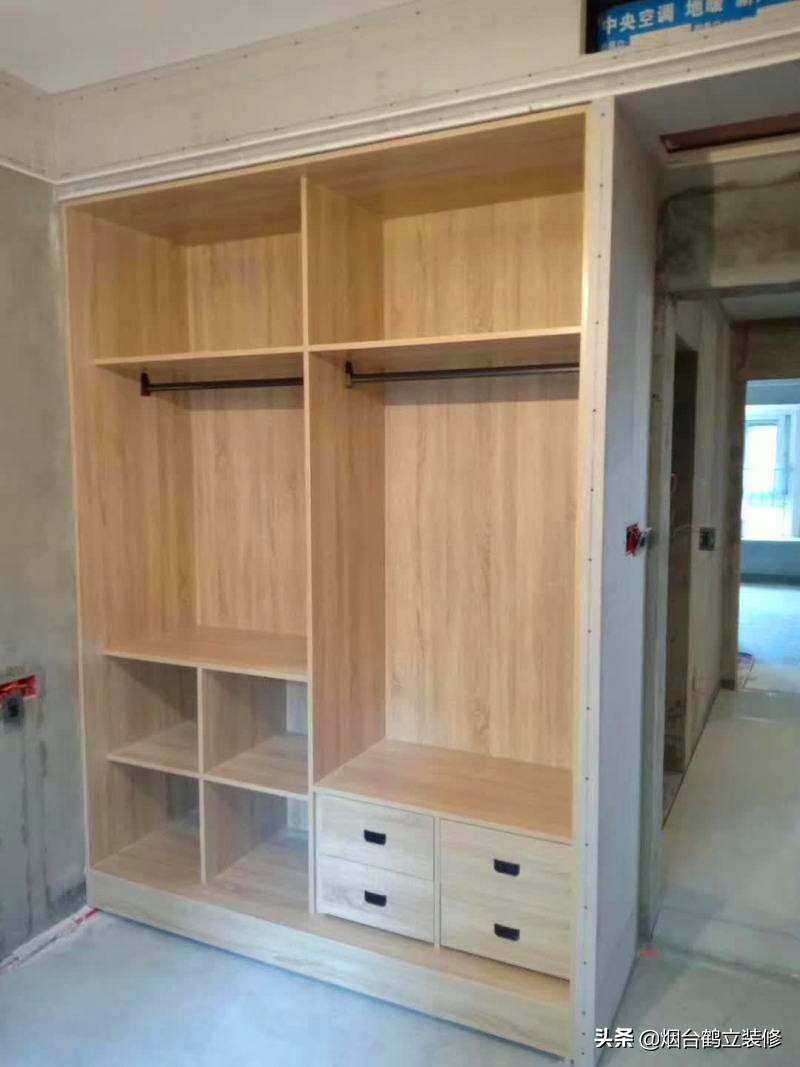 木工打造书桌效果图,自制梳妆台书桌一体