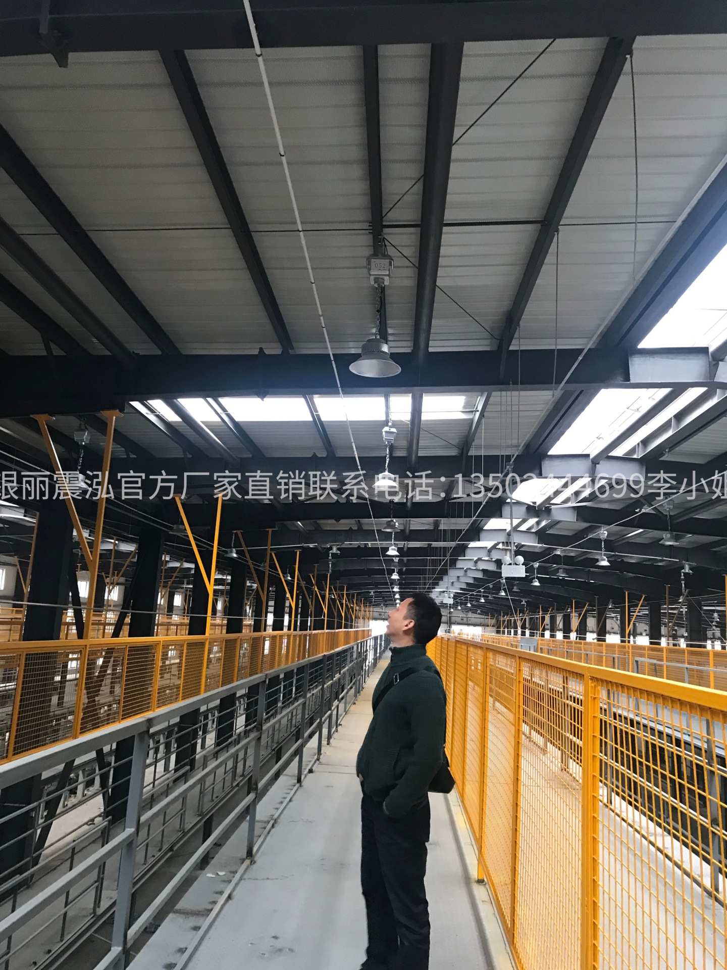 工矿灯手动升降装置,工业大型升降照明灯