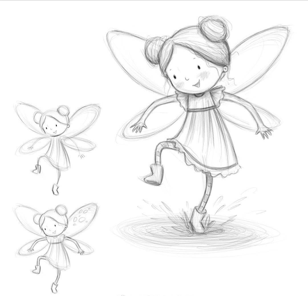 插画手绘初学者入门控笔临摹图,一组彩铅简笔画适合初学者