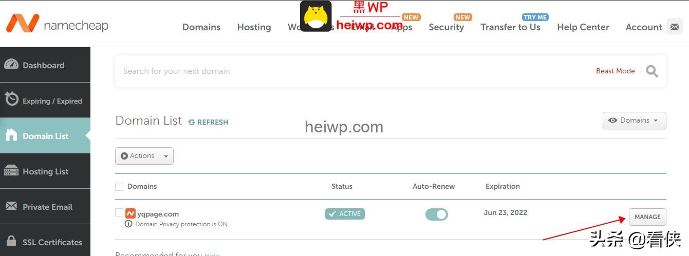如何在namecheap上购买域名,namecheap怎么解析二级域名