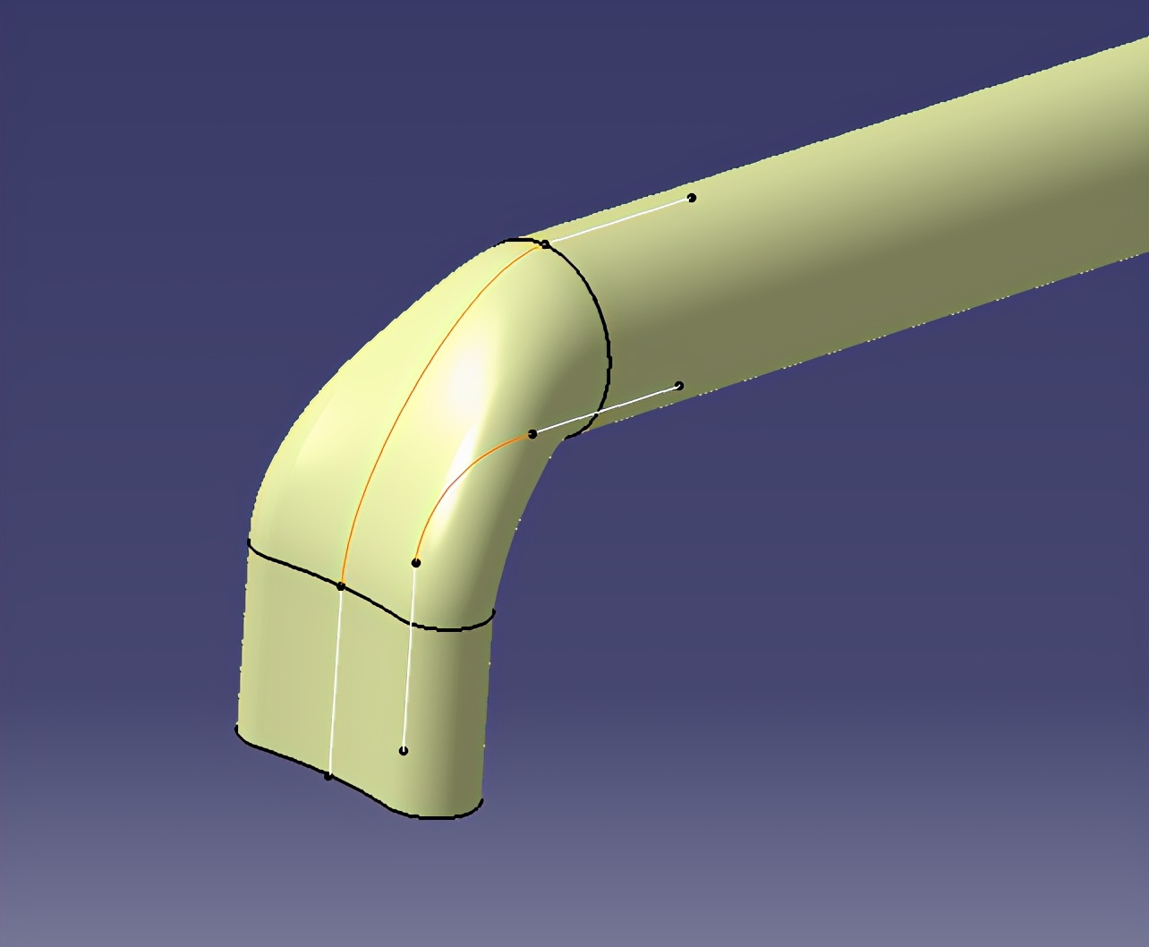 圆管打扁画法图解,圆管打扁技巧